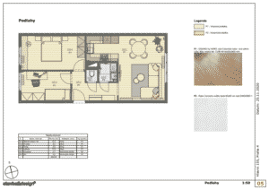 Architektonický návrh - Podlahy