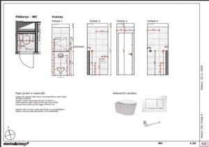 Architektonický návrh - WC
